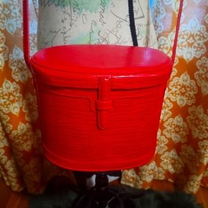 Forever 21 red retro style bucket bag.